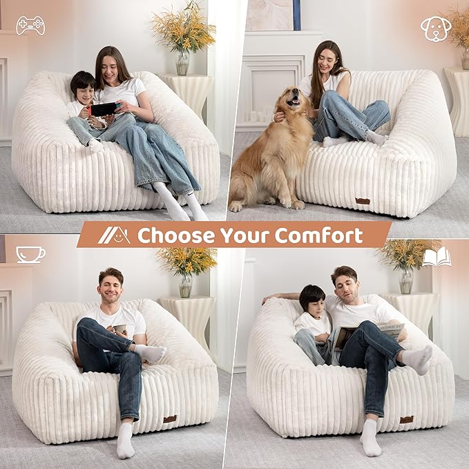 HABUTWAY Bean Bag Chair, Giant Bean Bag Chairs - Image 5