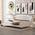 Full Size Modern Luxury Tufted Button Daybed, Stylish Wood Upholstered Day Bed by Unknown