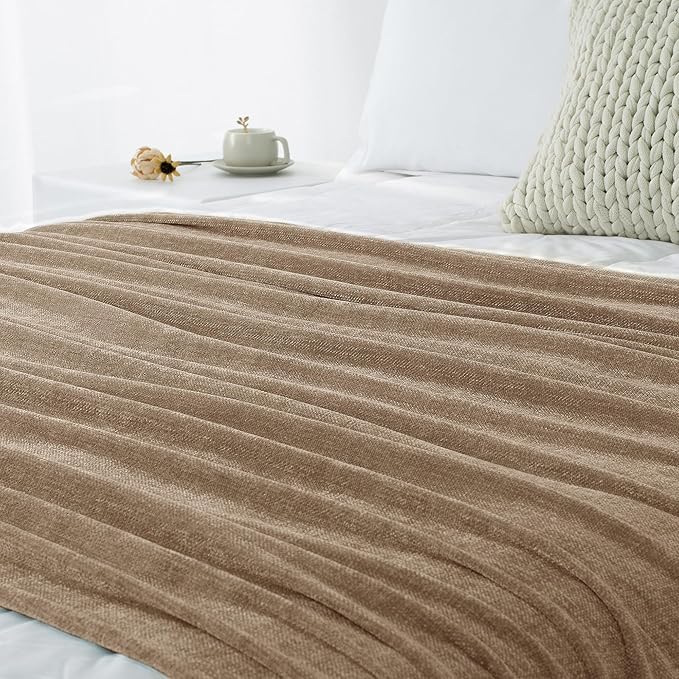 Chenille Throw Blanket for Couch 50"X 60", Soft Cozy Throws - Image 9