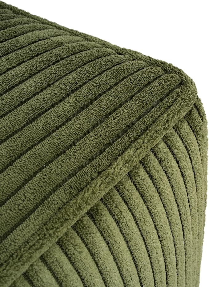 Christopher Knight Home Kyle Corduroy Woven Upholstery Square Ottoman, Living - Image 7