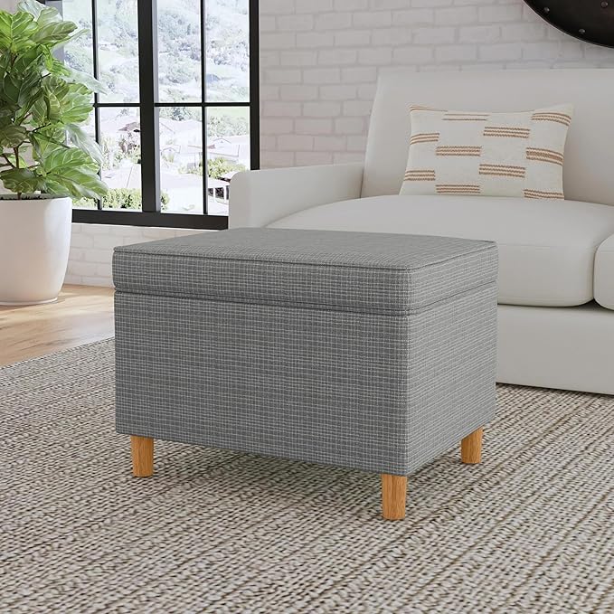 Home Decor | Dinah Collection Modern Storage Ottoman | Ottoman - Image 2