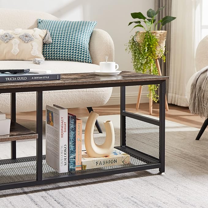 VECELO TV Stand for Televisions up to 80 Inch 70" Entertainment Center - Image 6