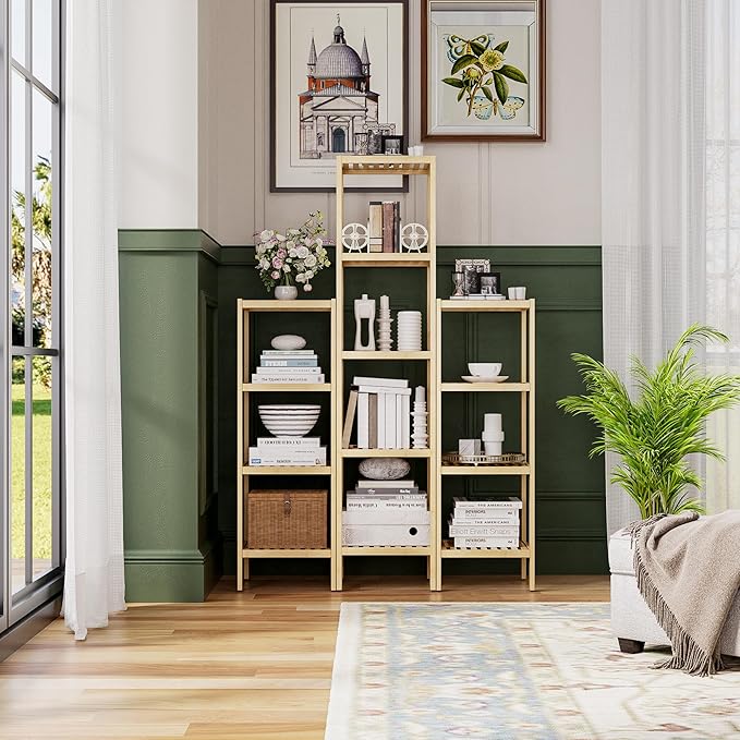 SMIBUY Bathroom Storage Shelf, 4-Tier Bamboo Rack Organizer - Image 5