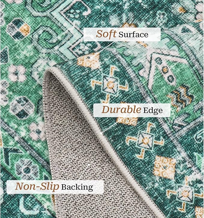 zesthome 6x9 Area Rug, Super Soft Washable Rugs - Image 4