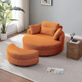 51.2'' Oversized Barrel Armchair by Unknown