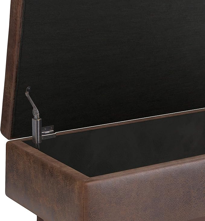 SIMPLIHOME Owen 36 inch Wide Mid Century Modern Small Rectangular Storage - Image 7