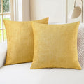 CaliTime Throw Pillow Covers Decorative 26 X 26 Inches Pack of 2 Cozy Chenille by CaliTime