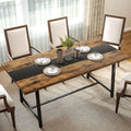 HOMCOM Industrial Dining Table for 8 People, 70.9" Long Rectangular Kitchen by HOMCOM