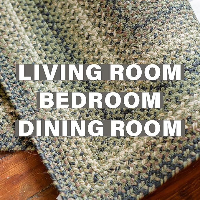 Homespice Pinecone Large Braided Rugs 8x10' - Image 8