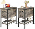 VECELO End Tables, Narrow Nightstands by VECELO