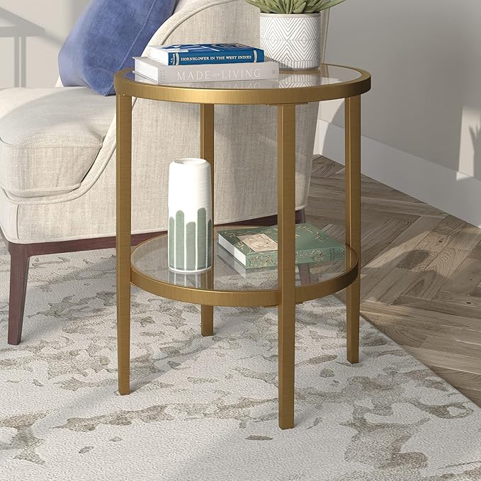 Henn&Hart 20" Wide Round Side Table - Image 2
