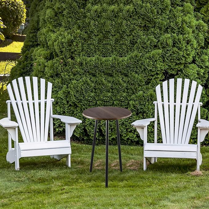 2 Packs Small Round Side Table 13.5" Outdoor Patio Round Accent Coffee Tables - Image 2