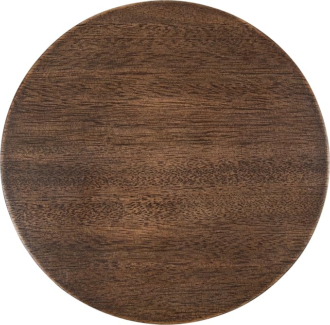 Kate and Laurel Wegner Traditional Wooden Round Drink Table, 8 x 23, Rich Brown - Image 9