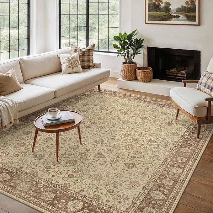 8X10 Area Rugs Machine Washable Rugs by BESBLEE