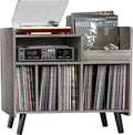 Record Player Stand, Large Record Player Table Cabinet by Unknown