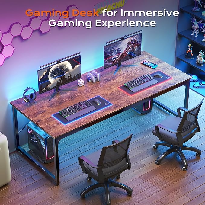 PRAISUN 70.8 X 29.5 Inch Computer Desk - Image 8