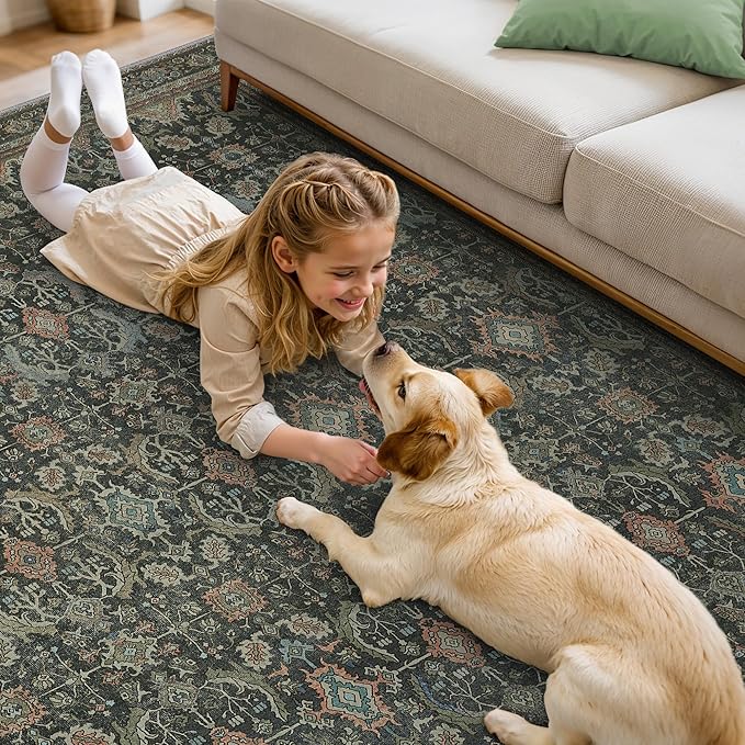 10X12 Area Rugs Machine Washable Rugs - Image 4