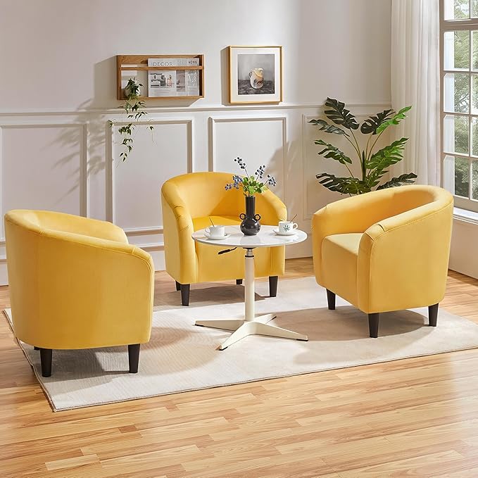 Yaheetech Yellow Chair, Accent Chair - Image 2