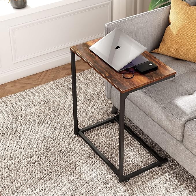 WLIVE C-Shaped End Table, Small Side Tables - Image 7