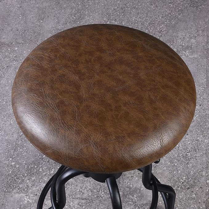 Diwhy Industrial Vintage Counter Stool, Kitchen Counter Height Adjustable - Image 5