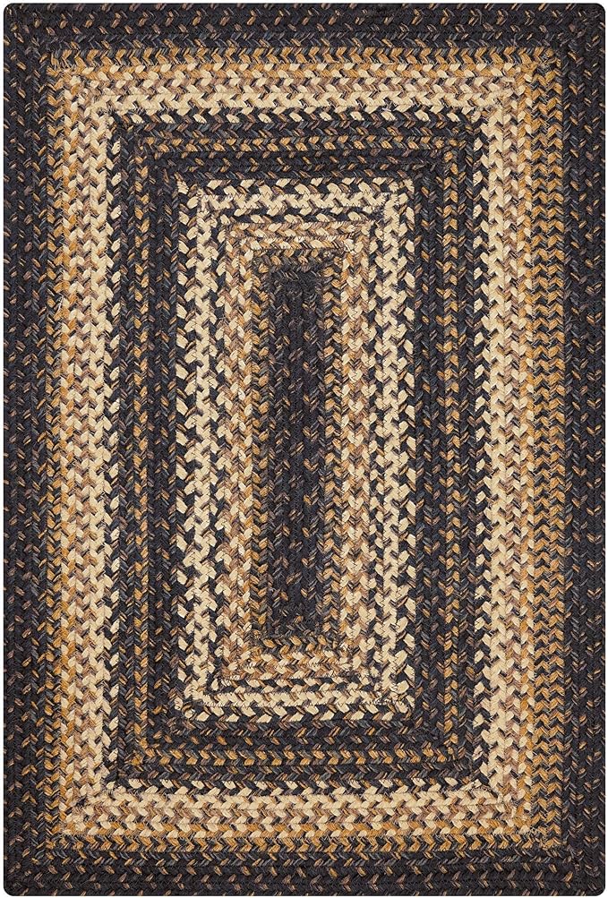 Homespice 20x30” Black Rect. Braided Rug. Kilimanjaro Black Jute Rug. Uses- - Image 8