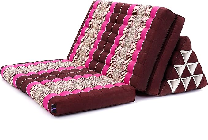 Leewadee 3-Fold Mat XXL with Triangle Cushion – Firm TV Pillow, Foldable - Image 9