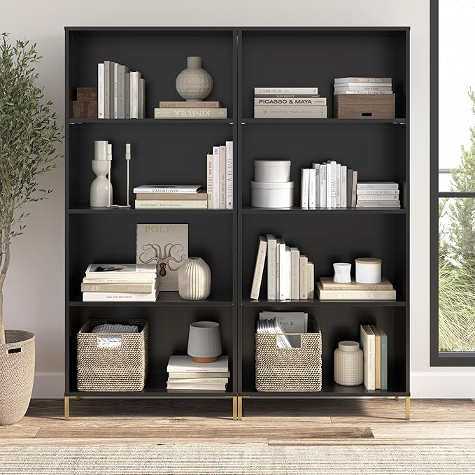 Bush Home Essence 4 Shelf Bookcase, Living Room Furniture, Essence Collection - Image 4