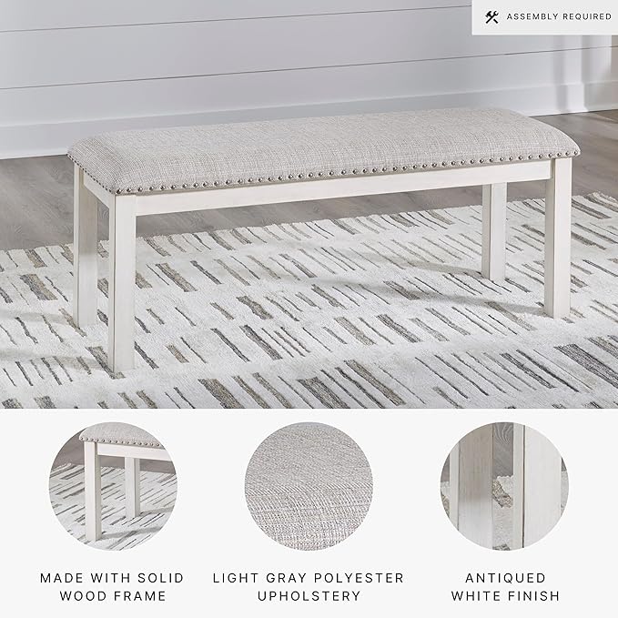 Signature Design by Ashley Robbinsdale Large Upholstered 48" W Dining Bench - Image 6