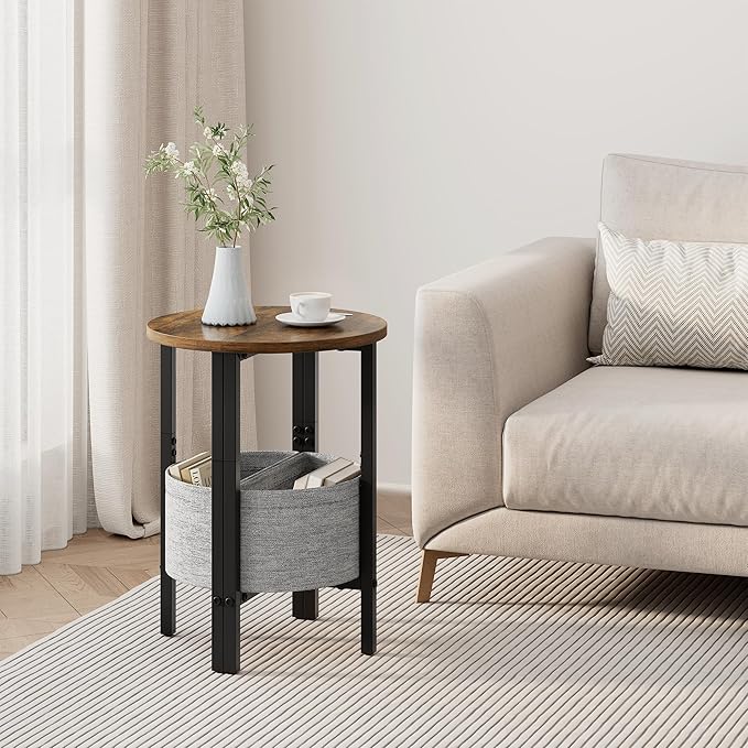 Vagusicc Small Round Side Table, Accent End Table - Image 8
