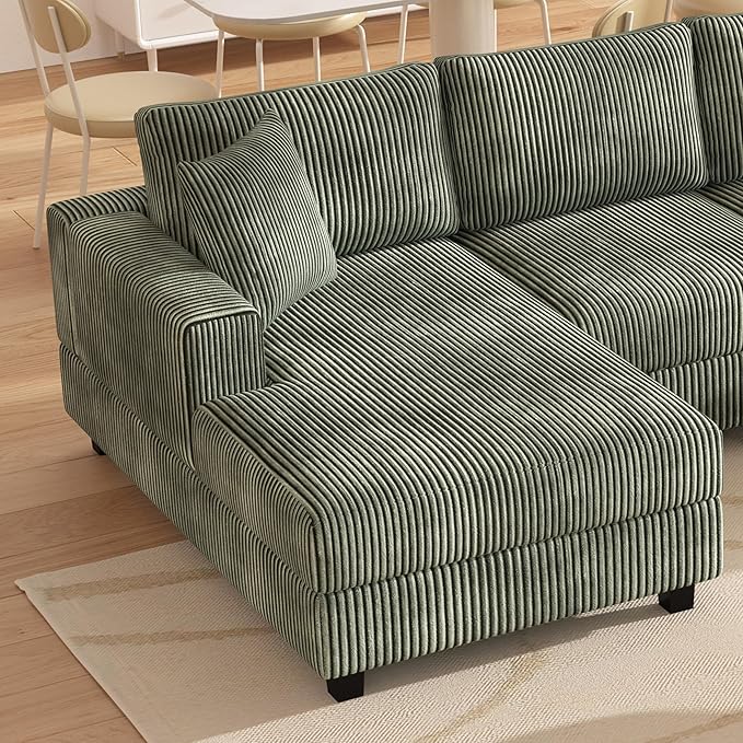 99" Symmetrical U Shaped Reversible Modular Sectional Sofa, Convertible Sofa - Image 6