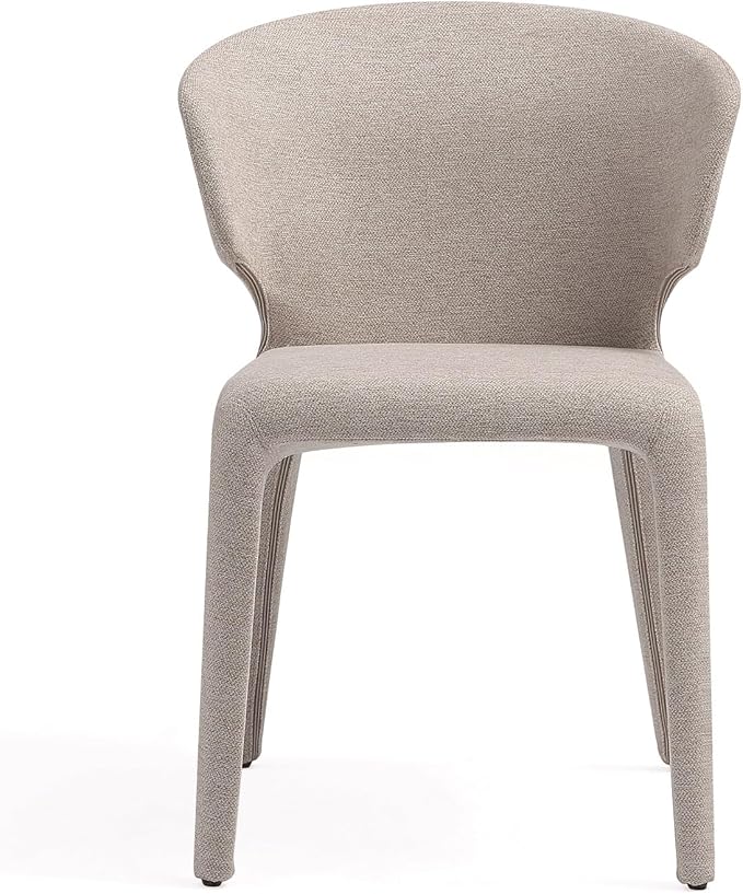 Manhattan Comfort Conrad Mid Century Modern Dining Chairs Woven Tweed - Image 4