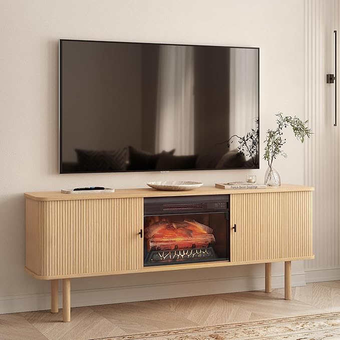 WERMO 71'' Electric Fireplace TV Stand by WERMO
