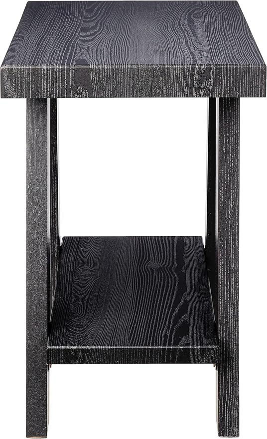 Roundhill Furniture Athens Contemporary Wood Shelf Side Table - Image 5
