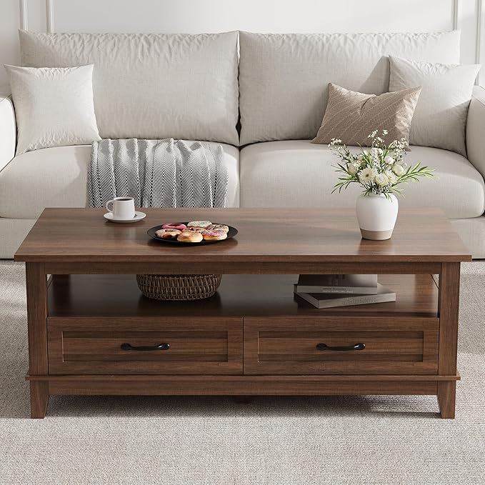 GarveeHome Farmhouse Coffee Table - Image 6