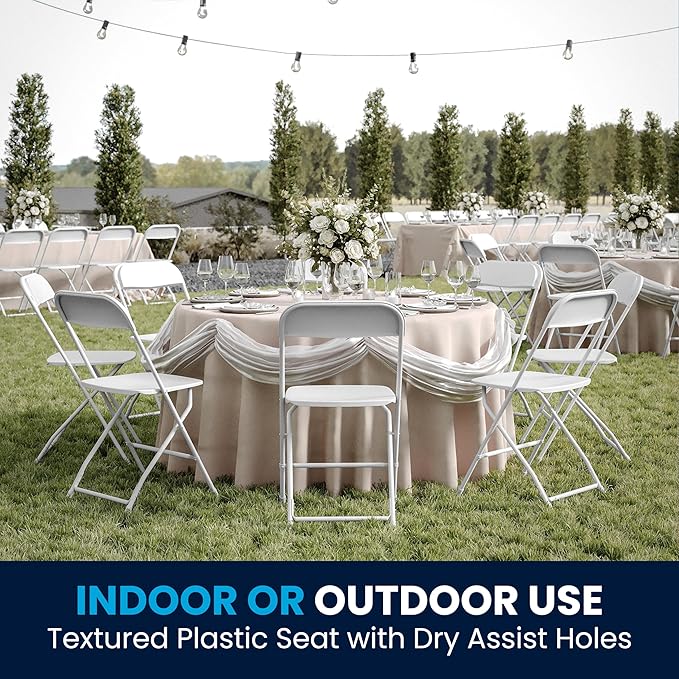 Flash Furniture Hercules Set of 10 Indoor/Outdoor Heavy-Duty Plastic Folding - Image 4
