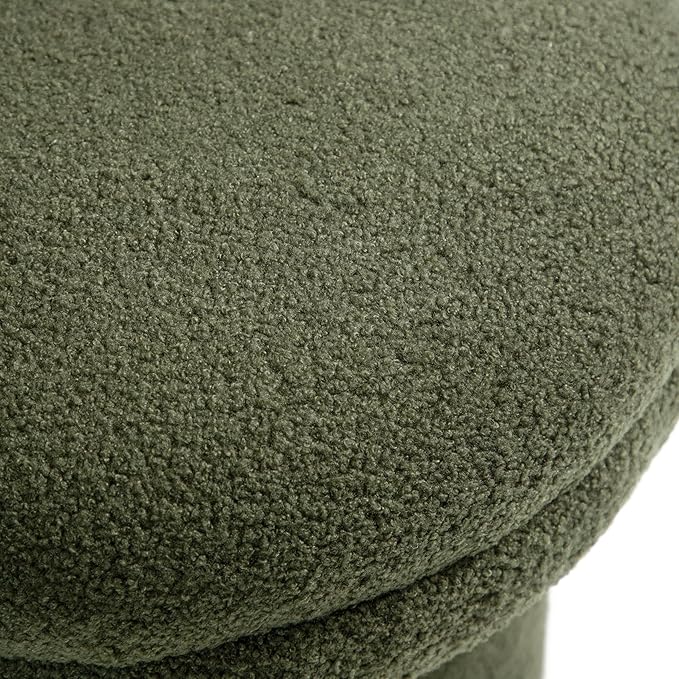 Furniture of America Rami Modern 18-inch Mushroom-Shape Upholstered Ottoman - Image 9