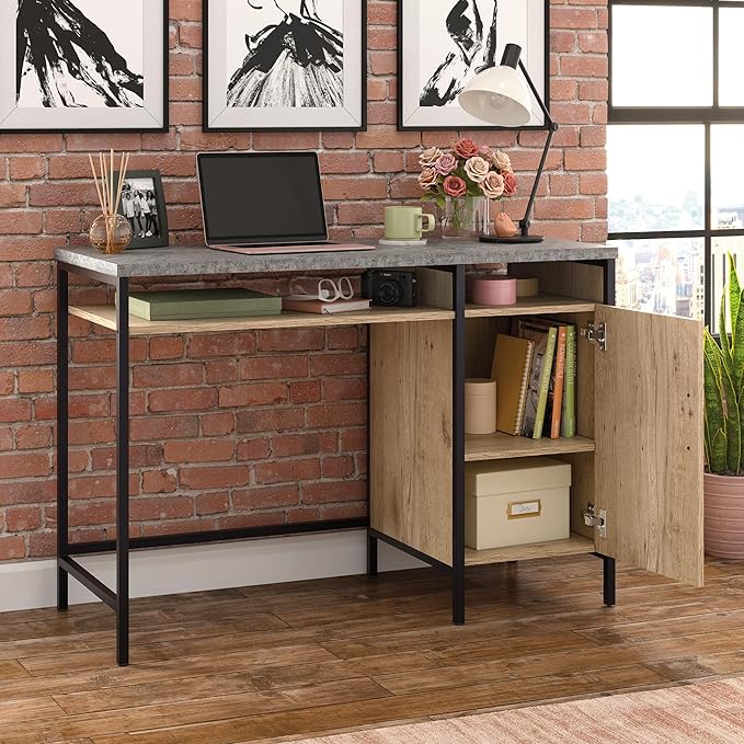 Sauder Market Commons Desk, Prime Oak Finish - Image 4