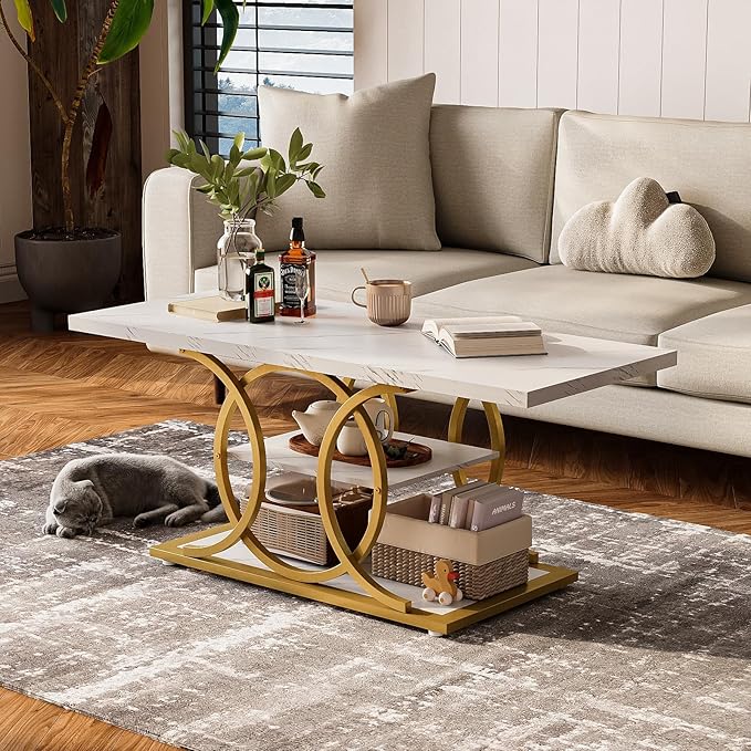 GiftGo Rustic Coffee Table - Image 3