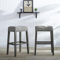 Roundhill Furniture Coco Upholstered Backless Saddle Seat Bar Stools 29" Height by RoundhillFurniture