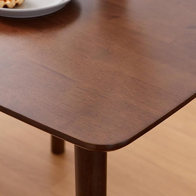 Livinia Aslan 29.5" Malaysian Oak Square Wooden Dining Table/Small Solid Wood - Image 9