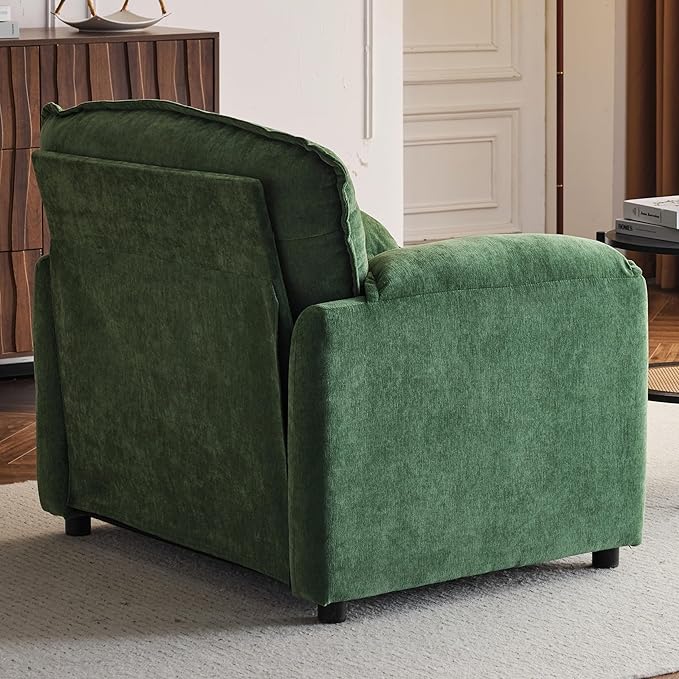 Ball & Cast 38" Oversized Chenille Lounge Chair, Reading Armchair - Image 4