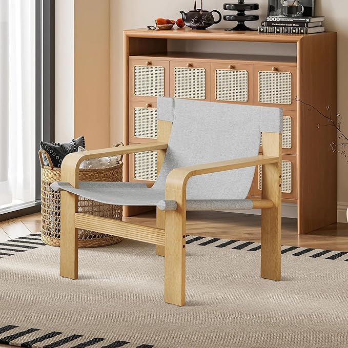 Ball & Cast Mid-Century Lounge Living Room Chairs, Accent Chair Wide Armrest - Image 8
