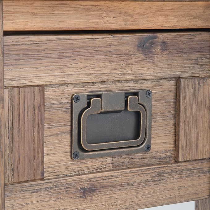 SIMPLIHOME Monroe SOLID ACACIA WOOD 14 inch Wide Rectangle Rustic Narrow Side - Image 6