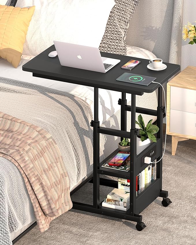 C Shaped End Table Height Adjustable - Image 2