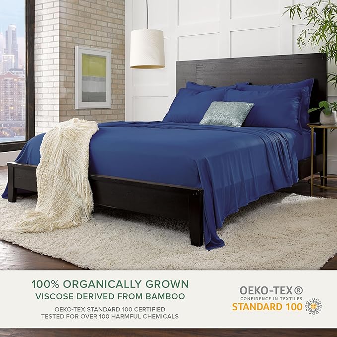 King Sheets by Pure Bamboo, Genuine 100% Organic Viscose Derived from Bamboo - Image 2