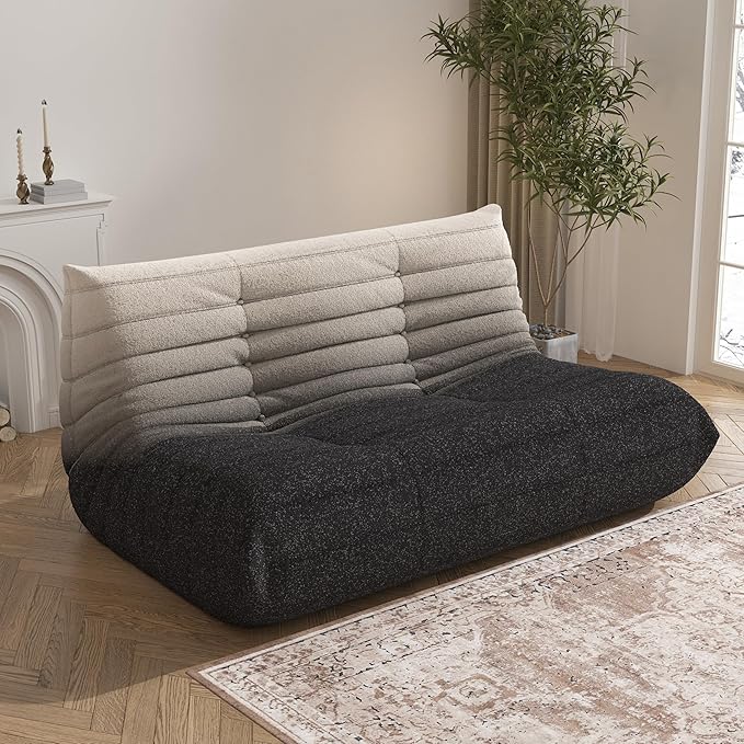 Bean Bag Chair, Loveseat Fireside Chair Bean Bag Sofa Large Bean Bag Chair - Image 3