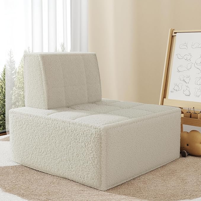 Bean Bag Chair, Accent Chair, Modular Sherpa Sofa Chair, Floor Sofa - Image 8