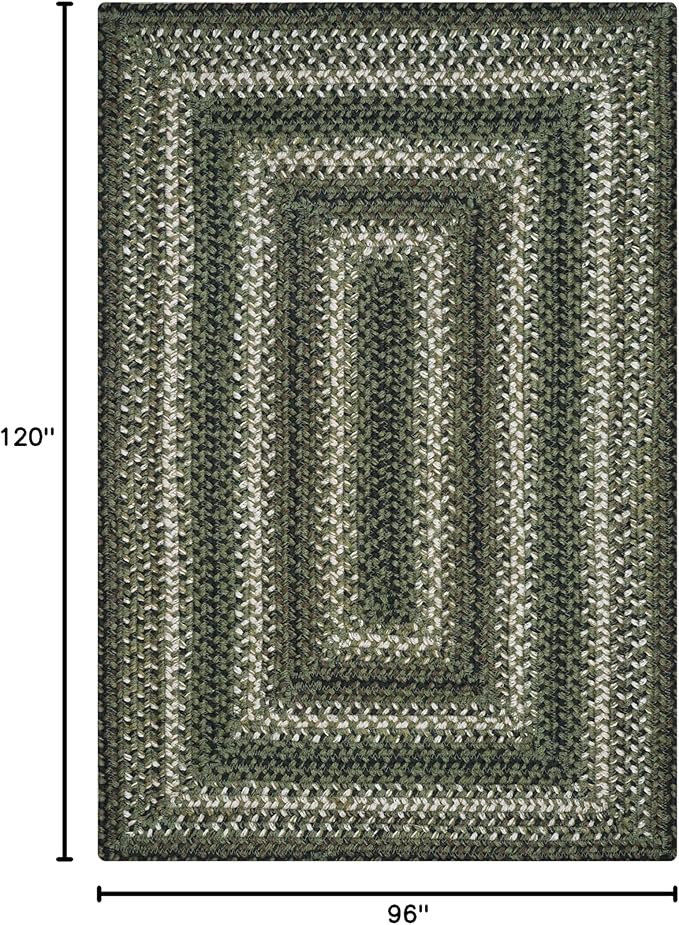 Homespice Pinecone Large Braided Rugs 8x10' - Image 2