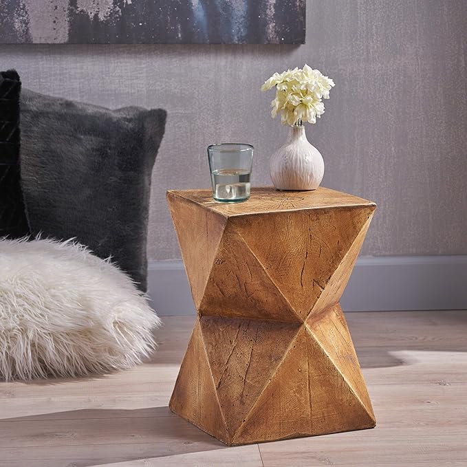 Christopher Knight Home Manuel Light-Weight Concrete Accent Table, 12.5D x - Image 2
