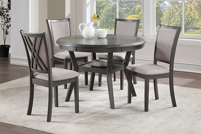 New Classic Furniture Amy 5-Piece Dining Table Set - Image 2